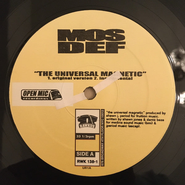 Mos Def : The Universal Magnetic / If You Can Huh You Can Hear (12", RP)