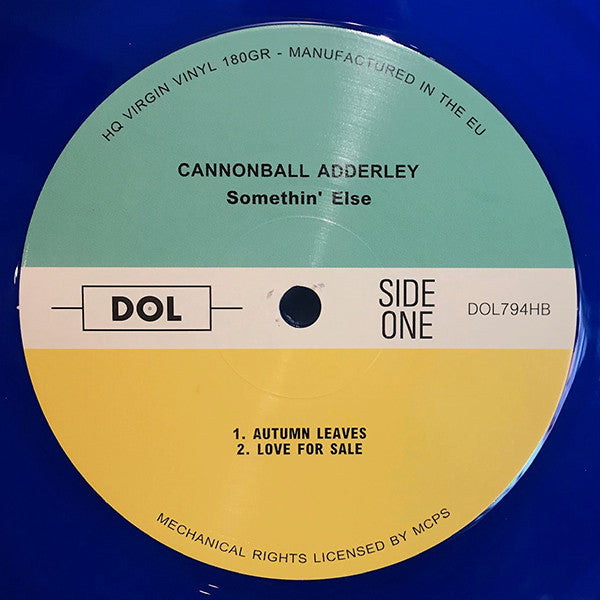 Cannonball Adderley : Somethin' Else (LP, Album, RE, Blu)