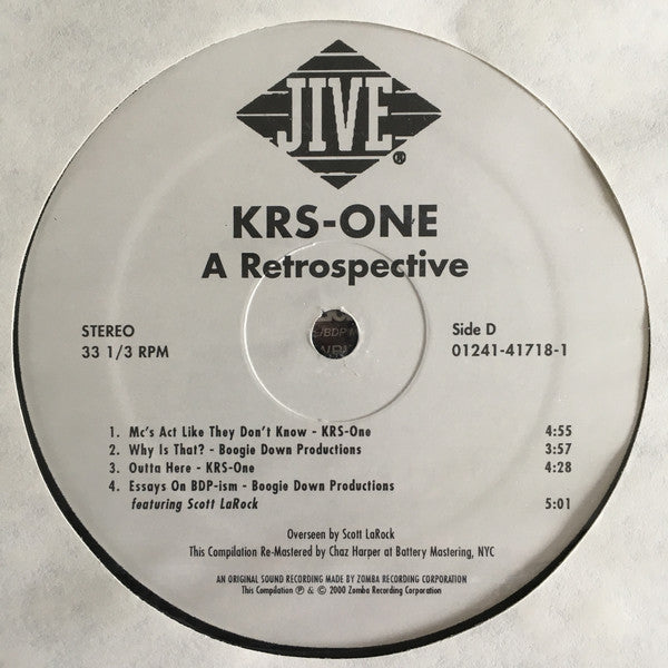 KRS-One : A Retrospective (2xLP, Comp)