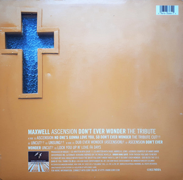 Maxwell : Ascension (Don't Ever Wonder) The Tribute (12")