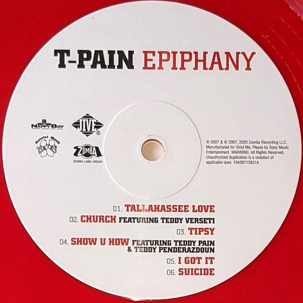 T-Pain : Epiphany (2xLP, Album, Club, Ltd, Num, RE, Red)