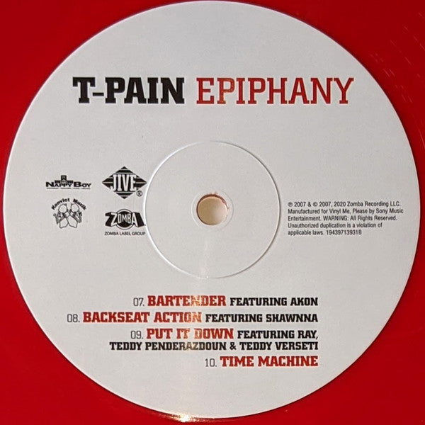 T-Pain : Epiphany (2xLP, Album, Club, Ltd, Num, RE, Red)