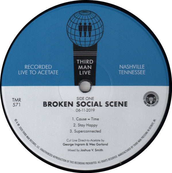 Broken Social Scene : Live At Third Man Records (LP, Album)
