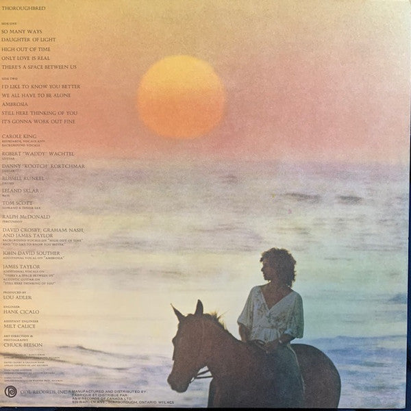 Carole King : Thoroughbred (LP, Album, Mon)