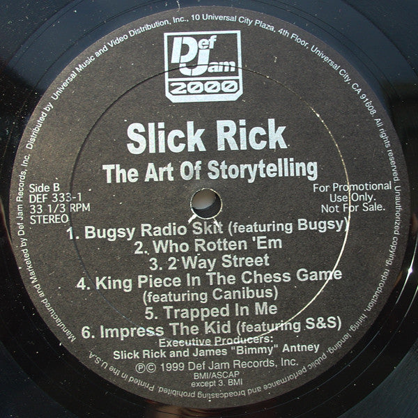Slick Rick : The Art Of Storytelling (2xLP, Album, Promo, Cle)