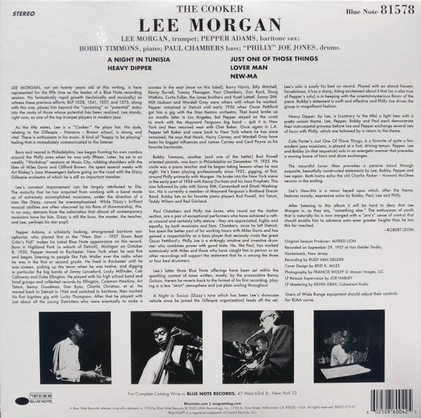 Lee Morgan : The Cooker (LP, Album, RE, 180)