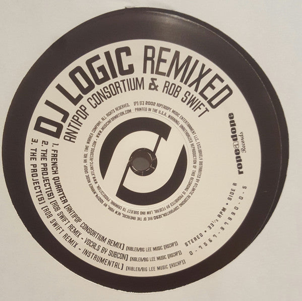 DJ Logic : Remixed (12")
