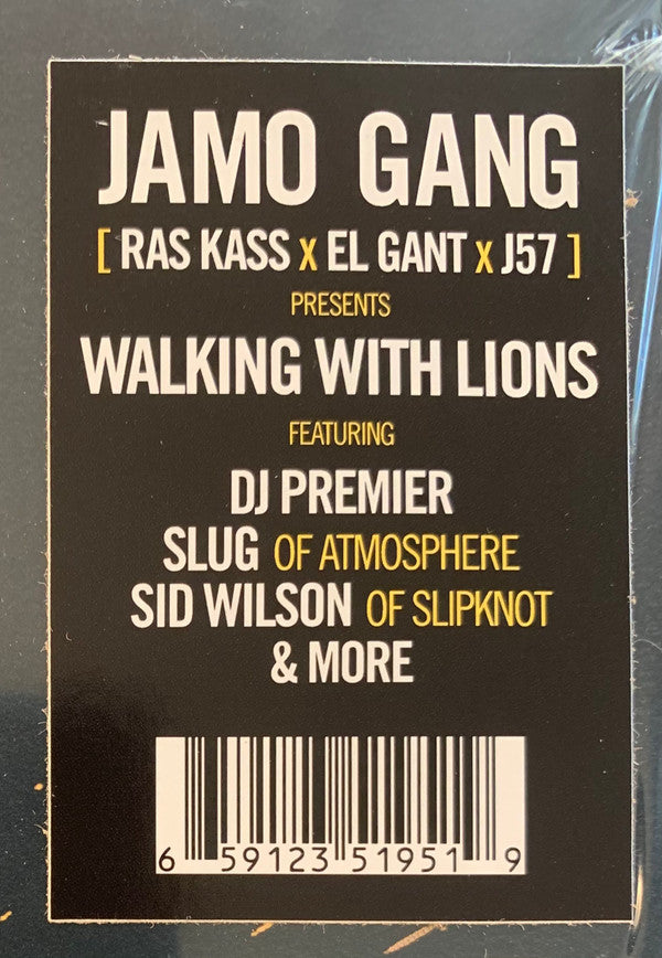 Jamo Gang : Walking With Lions (LP, Album, Yel)