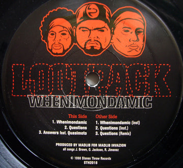 Lootpack : Whenimondamic (12", Single, RP)