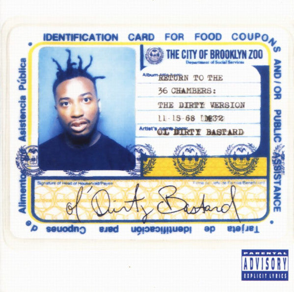 Ol' Dirty Bastard : Return To The 36 Chambers: The Dirty Version (2xLP, Album, RE, RP)