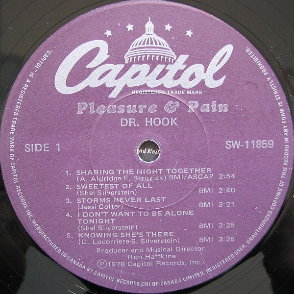 Dr. Hook : Pleasure & Pain (LP, Album)