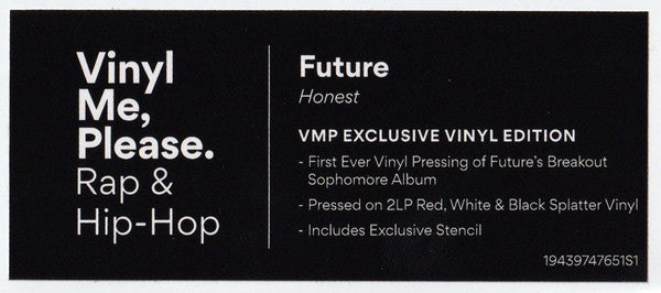 Future (4) : Honest (2xLP, Album, Club, Ltd, RM, Bla)