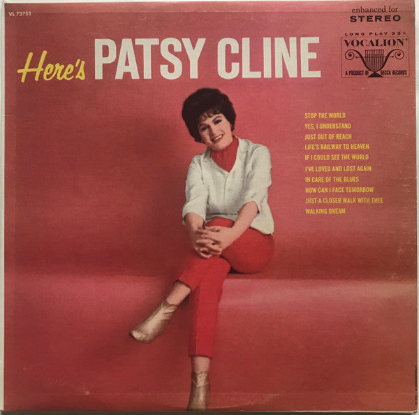 Patsy Cline : Here's Patsy Cline (LP, Comp)