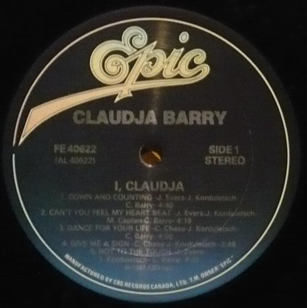 Claudja Barry : I, Claudja (LP, Album)