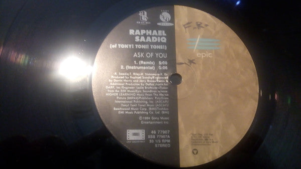 Raphael Saadiq : Ask Of You (Dallas Austin Remix) (12", Single)