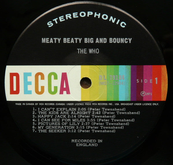 The Who : Meaty Beaty Big And Bouncy (LP, Comp, Gat)