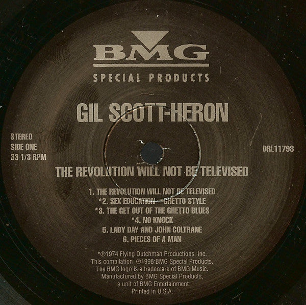 Gil Scott-Heron : The Revolution Will Not Be Televised (LP, Comp, RE, 180)