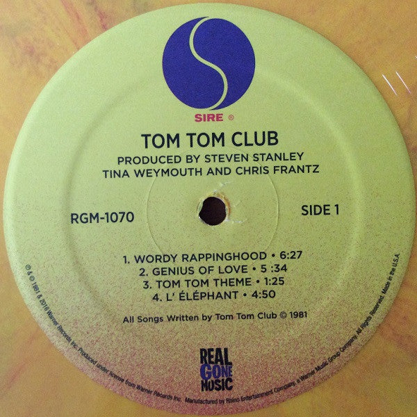 Tom Tom Club : Tom Tom Club (LP, Album, Ltd, RE, Yel)
