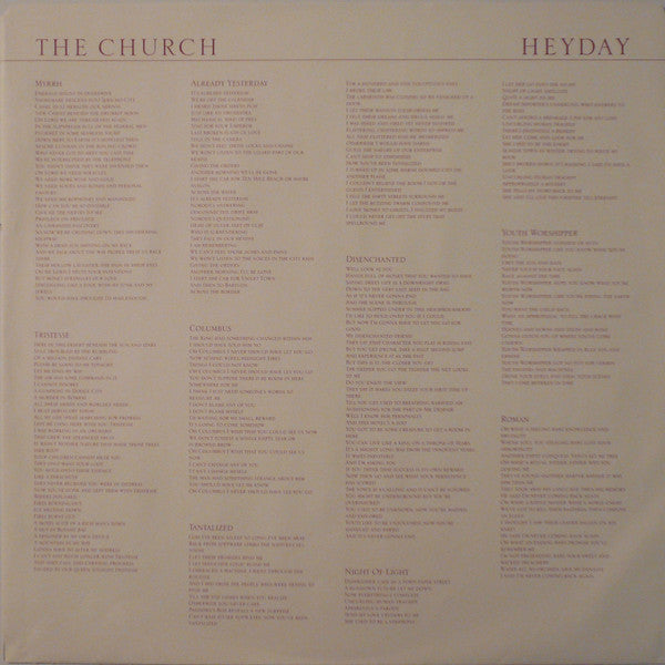 The Church : Heyday (LP, Album)