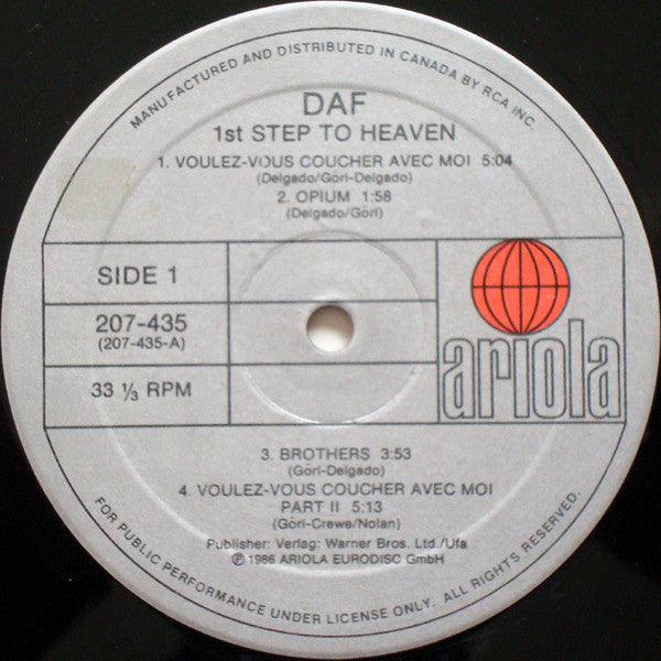 DAF* : 1st Step To Heaven (LP, Album)