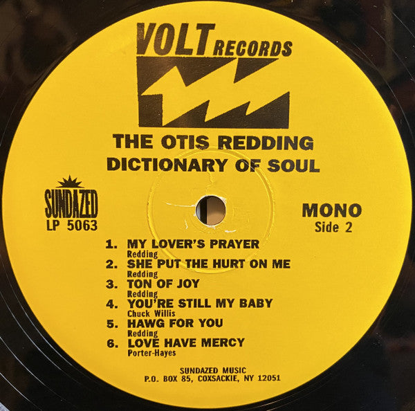Otis Redding : The Otis Redding Dictionary Of Soul - Complete & Unbelievable (LP, Album, Mono, RE, 180)