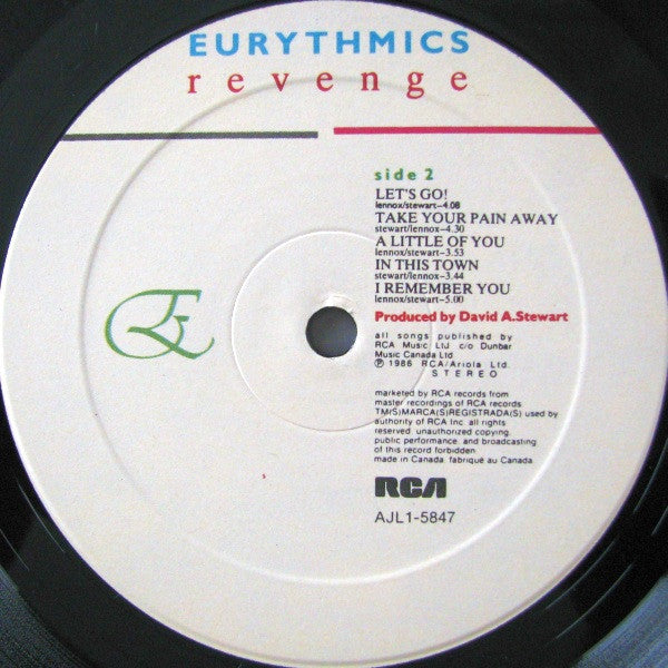 Eurythmics : Revenge (LP, Album)