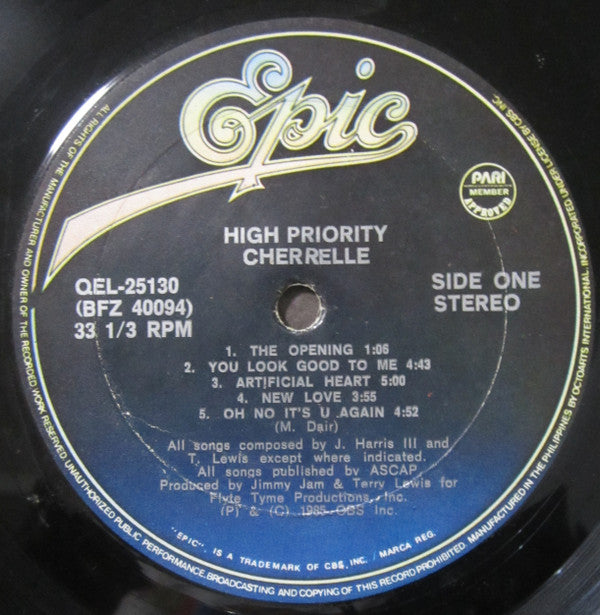 Cherrelle : High Priority (LP, Album)