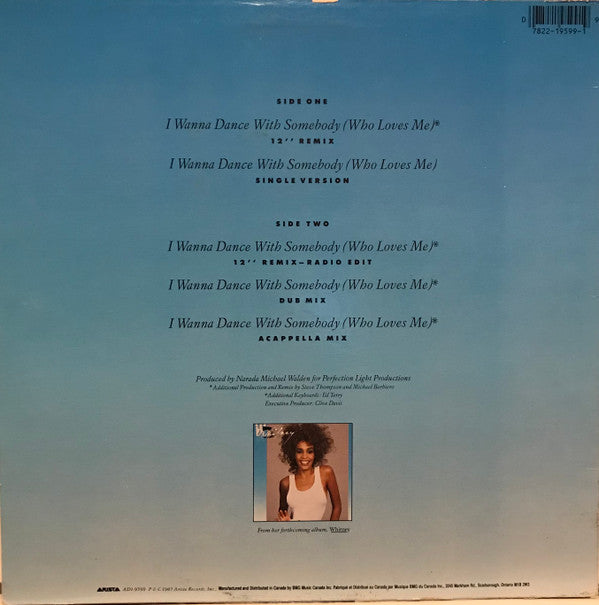 Whitney Houston : I Wanna Dance With Somebody (Who Loves Me) (12", Single)