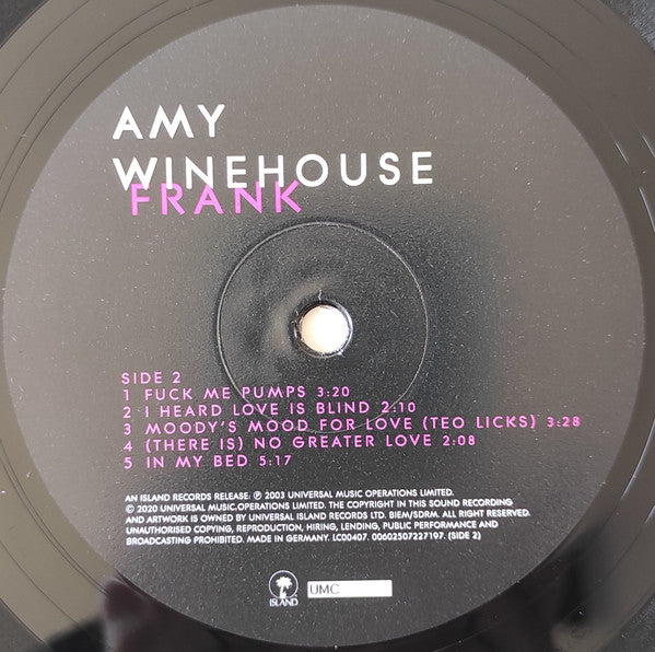 Amy Winehouse : Frank (2xLP, Album, Dlx, RE, RM)