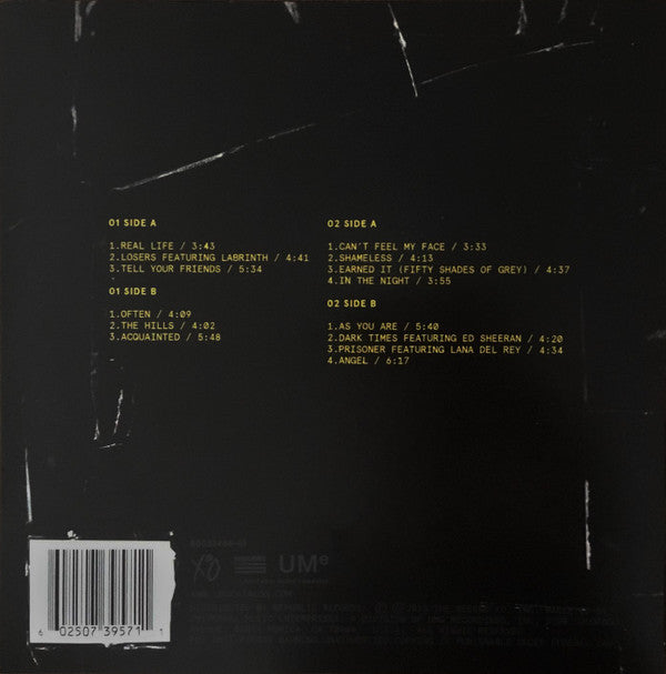 The Weeknd : Beauty Behind The Madness (2xLP, Album, Ltd, RE, S/Edition, Yel)