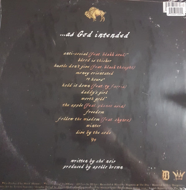 Apollo Brown, Che'Noir : ...As God Intended (LP, Album, Ltd, Buf)