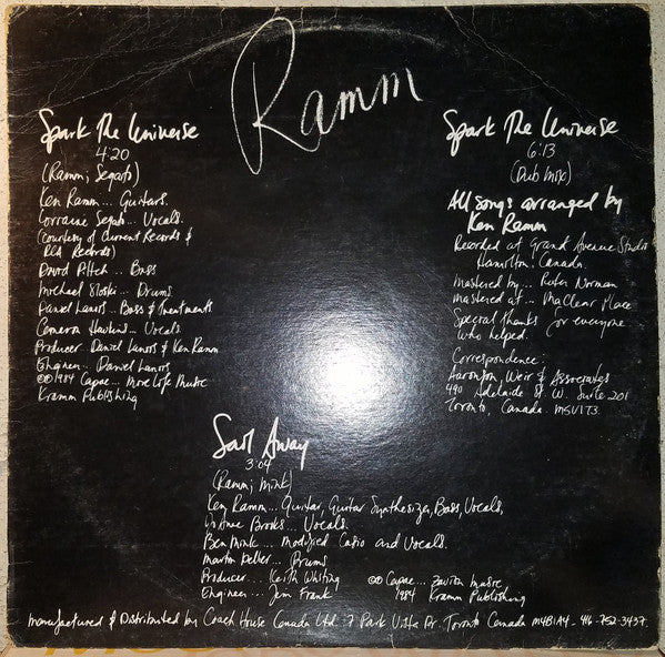 Ramm (2) : Spark The Universe (12")