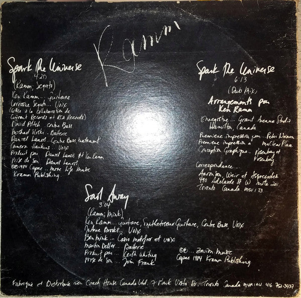 Ramm (2) : Spark The Universe (12")