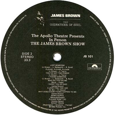 James Brown : James Brown At The Apollo Volume 1 (LP, Album, RE)