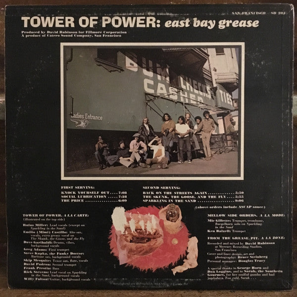 Tower Of Power : East Bay Grease (LP, Album, RP)