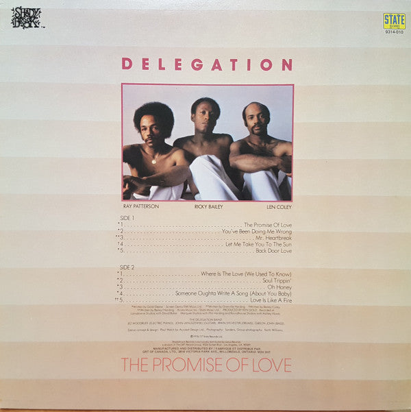 Delegation : The Promise Of Love (LP, Album)