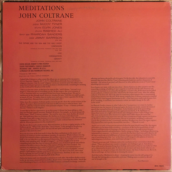 John Coltrane : Meditations (LP, Album, RE)