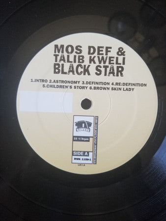 Black Star : Mos Def & Talib Kweli Are Black Star (LP, Album, 2 S)