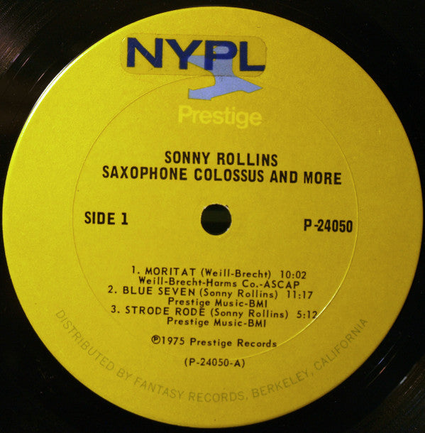 Sonny Rollins : Saxophone Colossus And More (2xLP, Comp, Mono, RE, Gat)