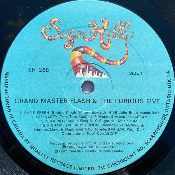 Grandmaster Flash & The Furious Five : The Message (LP, Album)