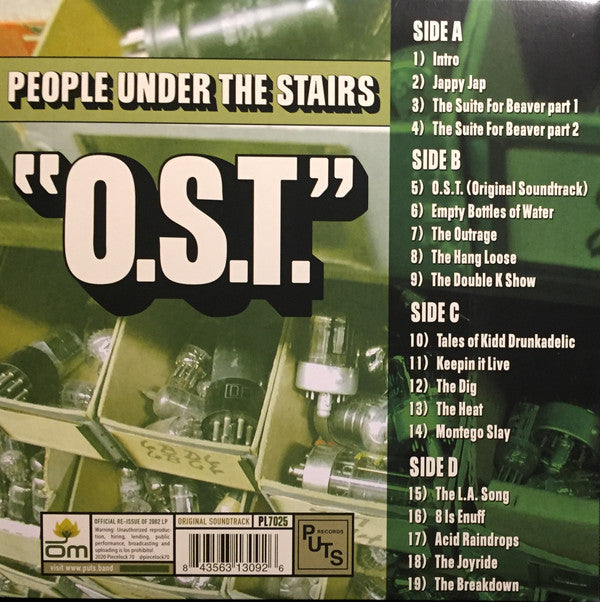 People Under The Stairs : O.S.T. (2xLP, Album, RE, RM, Gat)