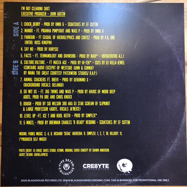 Ras Kass : I'm Not Clearing Shxt (LP, Album, Num)