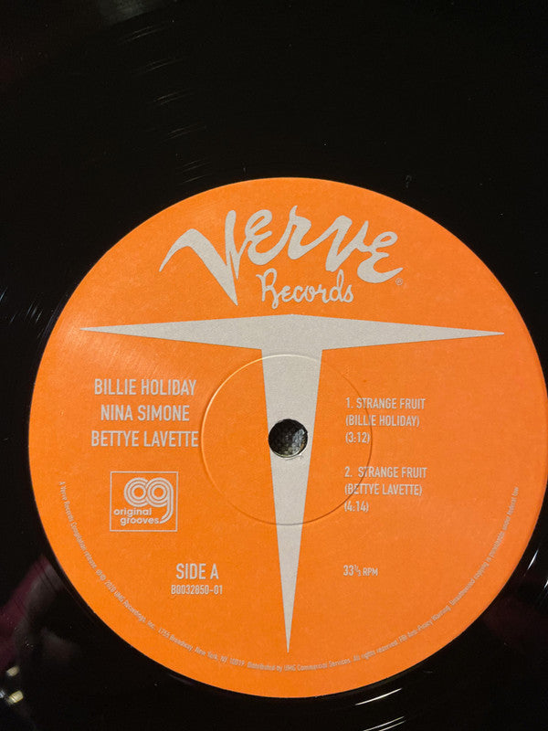 Billie Holiday, Nina Simone, Bettye Lavette : Original Grooves: Billie Holiday - Nina Simone - Bettye LaVette (12", RSD, Comp, Ltd)
