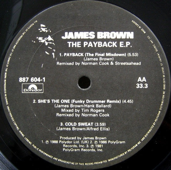 James Brown : The Payback EP (12", EP)