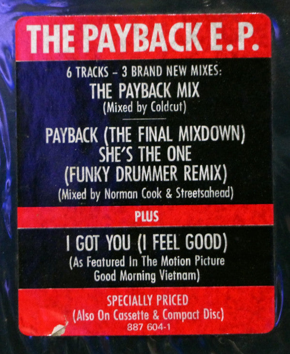 James Brown : The Payback EP (12", EP)