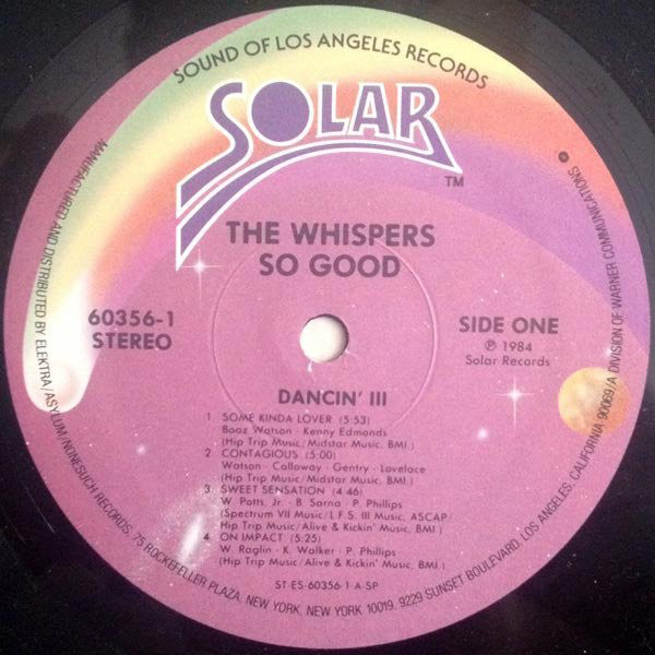 The Whispers : So Good (LP, Album, SP )