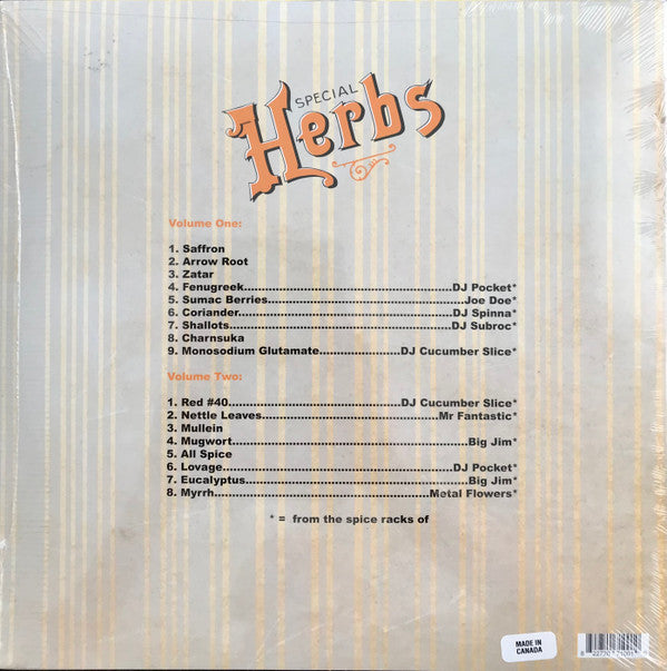 Metal Fingers : Special Herbs Vols 1&2 (2xLP, RE)
