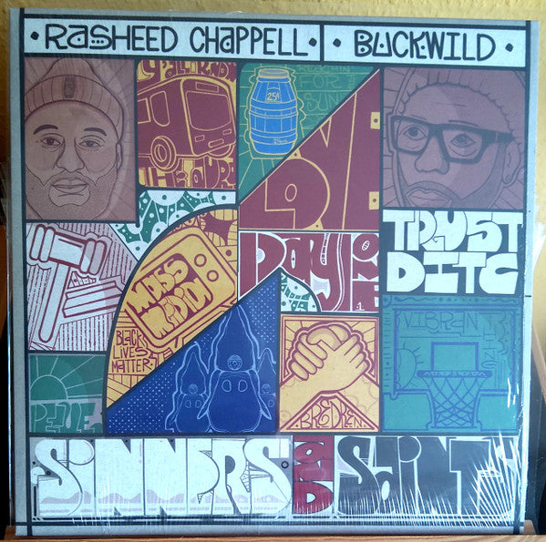 Rasheed Chappell & Buckwild : Sinners And Saints (LP, Album, Ltd, Red)