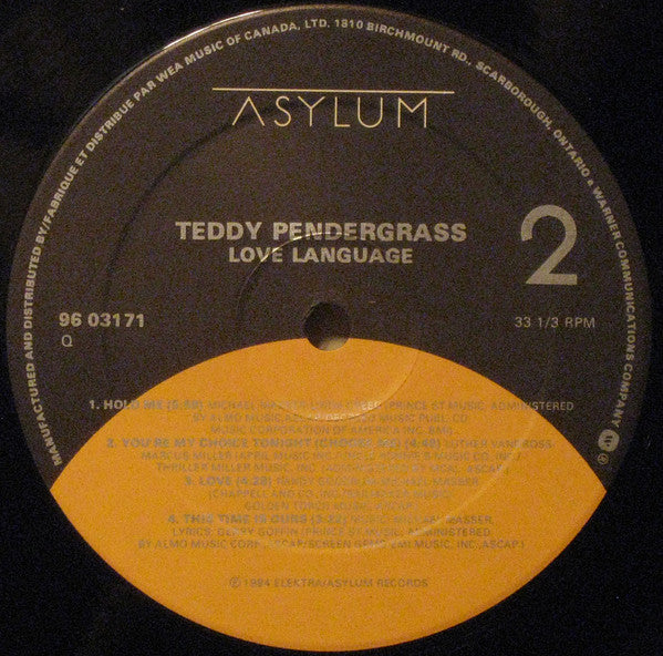 Teddy Pendergrass : Love Language (LP, Album)