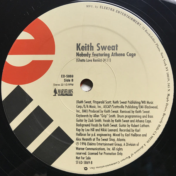 Keith Sweat : Just A Touch (12", Promo)